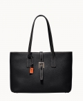 Dooney Henrys Zip Top Tote Black ID-qbHflevZ Dooney Henrys Zip Top Tote Black ID-qbHflevZ