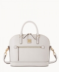 Dooney Saffiano Domed Zip Satchel Ecru ID-qGBGmd27 Dooney Saffiano Domed Zip Satchel Ecru ID-qGBGmd27