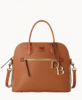 Dooney Pebble Grain Large Domed Satchel Caramel ID-qQvLyJoi Dooney Pebble Grain Large Domed Satchel Caramel ID-qQvLyJoi