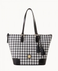 Dooney Houndstooth Career Tote Black ID-QtsIokdi Dooney Houndstooth Career Tote Black ID-QtsIokdi