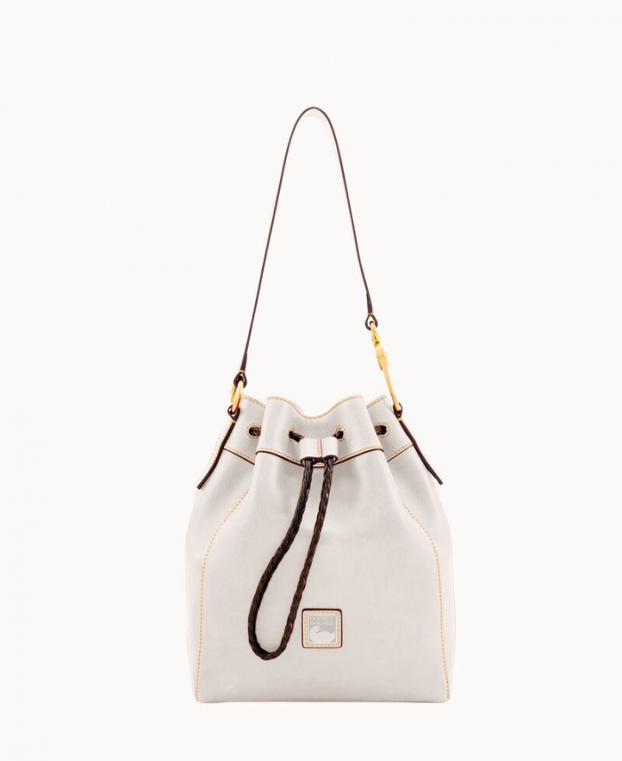 Dooney Florentine Hattie Drawstring Ecru ID-RdFni4KZ