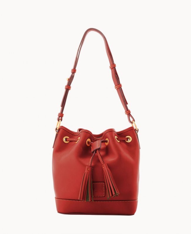 Dooney Florentine Small Drawstring Red ID-RJJGLntb Dooney Florentine Small Drawstring Red ID-RJJGLntb
