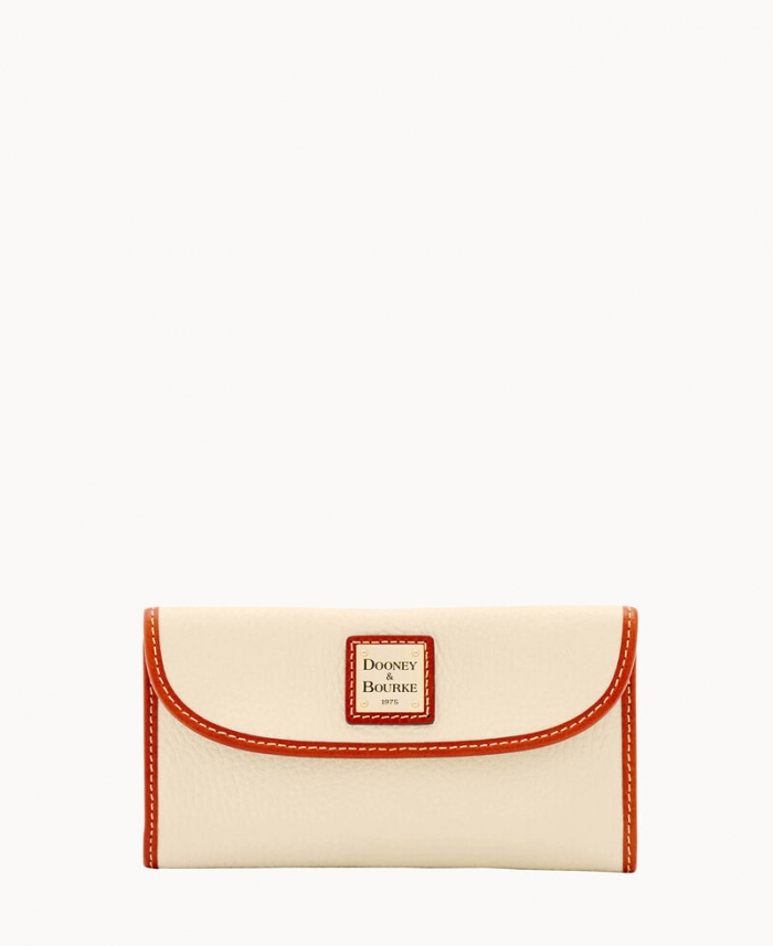 Dooney Pebble Grain Continental Clutch Bone ID-RvIu7pcx