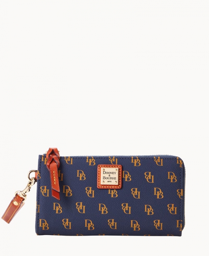 Dooney Gretta Folded Zip Wristlet Navy ID-tiEehHZm