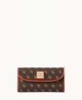 Dooney Gretta Continental Clutch Brown Tmoro ID-TkoDL3GF Dooney Gretta Continental Clutch Brown Tmoro ID-TkoDL3GF