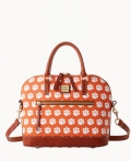 Dooney Collegiate Clemson Domed Zip Satchel CLEMSON ID-U4PYZQrT Dooney Collegiate Clemson Domed Zip Satchel CLEMSON ID-U4PYZQrT
