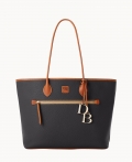 Dooney Pebble Grain Large Tote Black ID-uiq4040S Dooney Pebble Grain Large Tote Black ID-uiq4040S