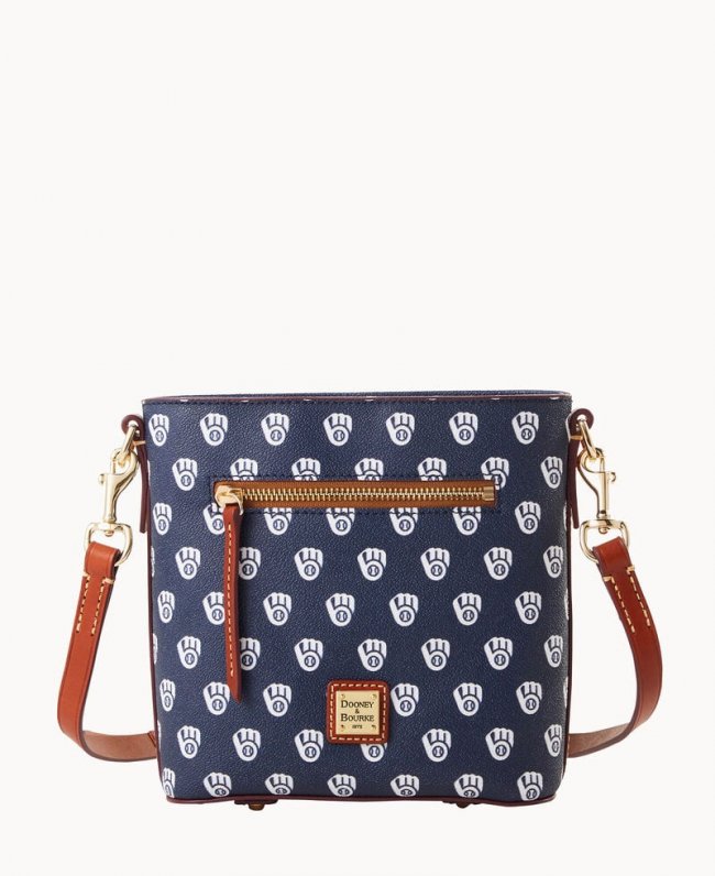 Dooney MLB Brewers Small Zip Crossbody BREWERS ID-UzzHP5TU