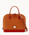 Dooney Pebble Grain Zip Zip Satchel Caramel ID-v9bQYssW Dooney Pebble Grain Zip Zip Satchel Caramel ID-v9bQYssW