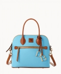 Dooney Pebble Grain Domed Satchel Sky Blue ID-vg1RfMwJ Dooney Pebble Grain Domed Satchel Sky Blue ID-vg1RfMwJ