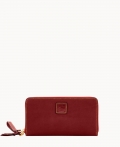 Dooney Florentine Large Zip Around Wristlet Bordeaux ID-VVX9E0DN Dooney Florentine Large Zip Around Wristlet Bordeaux ID-VVX9E0DN