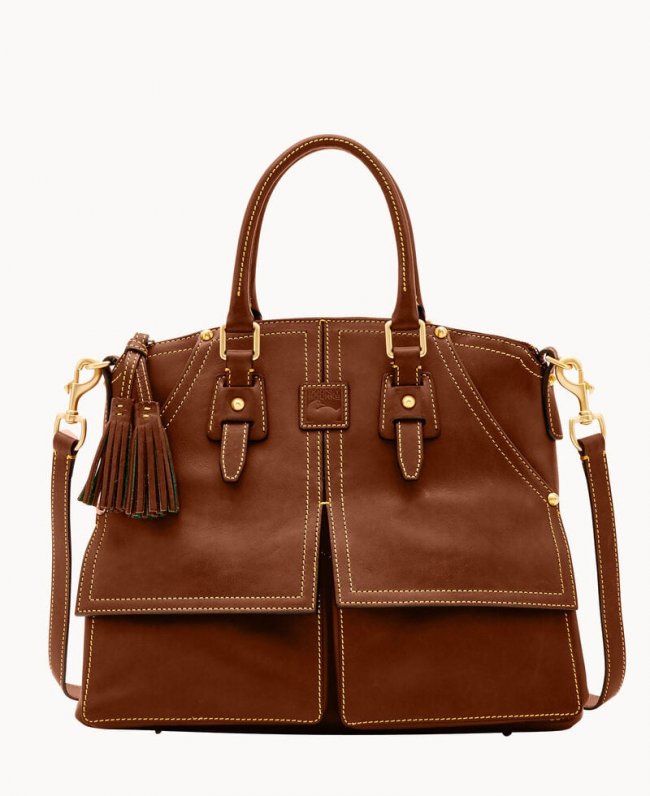 Dooney Florentine Clayton Chestnut ID-wZHTp2TQ