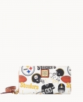 Dooney NFL Steelers Large Zip Around Wristlet STEELERS ID-wZPNuRFP Dooney NFL Steelers Large Zip Around Wristlet STEELERS ID-wZPNuRFP