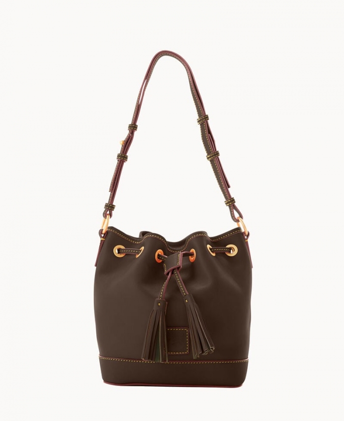 Dooney Florentine Small Drawstring Brown Tmoro ID-X1hou6ZZ