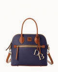 Dooney Pebble Grain Domed Satchel Midnight Blue ID-Y1wFvq7V Dooney Pebble Grain Domed Satchel Midnight Blue ID-Y1wFvq7V