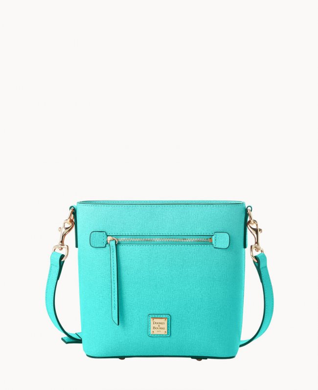 Dooney Saffiano Small Zip Crossbody Mint ID-YBnALbaj