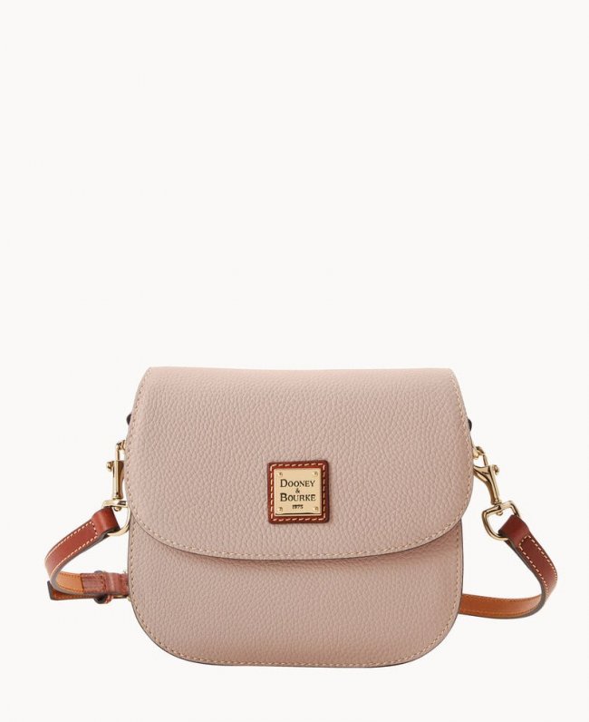 Dooney Pebble Grain Saddle Bag Oyster ID-yK4Xx1fB