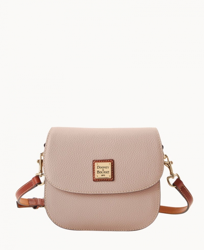 Dooney Pebble Grain Saddle Bag Oyster ID-yK4Xx1fB