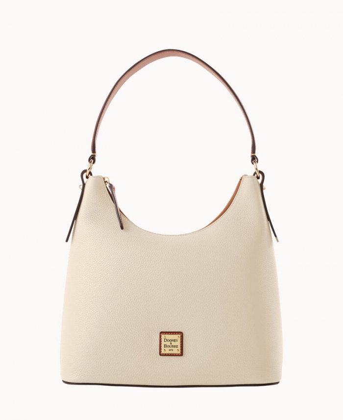 Dooney Pebble Grain Hobo Bone ID-yPQaL9tQ