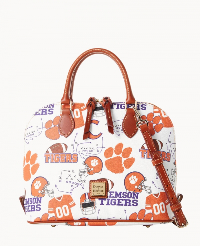 Dooney Collegiate Clemson Zip Zip Satchel Clemson ID-ySDMpvT5 Dooney Collegiate Clemson Zip Zip Satchel Clemson ID-ySDMpvT5