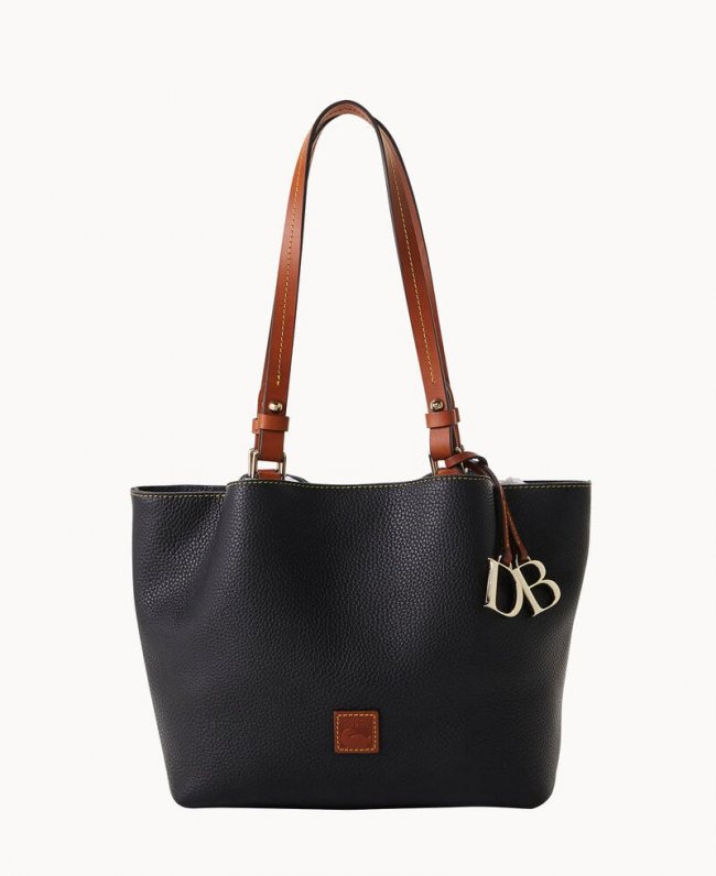 Dooney Pebble Grain Small Flynn Black ID-YVACUoun Dooney Pebble Grain Small Flynn Black ID-YVACUoun