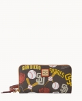 Dooney MLB Padres Large Zip Around Wristlet Padres ID-zC4wEYMB