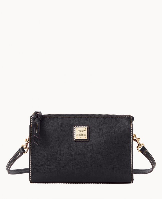 Dooney Saffiano Janine Crossbody Black ID-zjwdOkJj