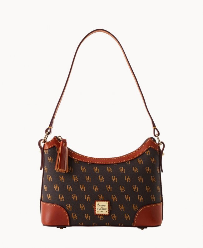 Dooney Gretta Shoulder Bag Brown Tmoro ID-ZQnDU4lS