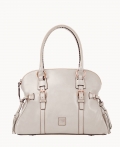 Dooney Florentine Domed Buckle Satchel Ecru ID-zuHpYIPG Dooney Florentine Domed Buckle Satchel Ecru ID-zuHpYIPG