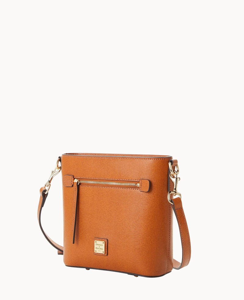 Dooney Saffiano Small Zip Crossbody Natural ID-0Gyc9nm1