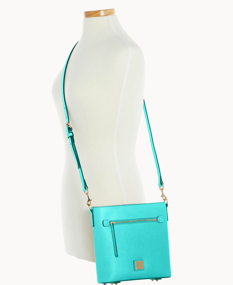 Dooney Saffiano Zip Crossbody Mint ID-0ZahSs5w