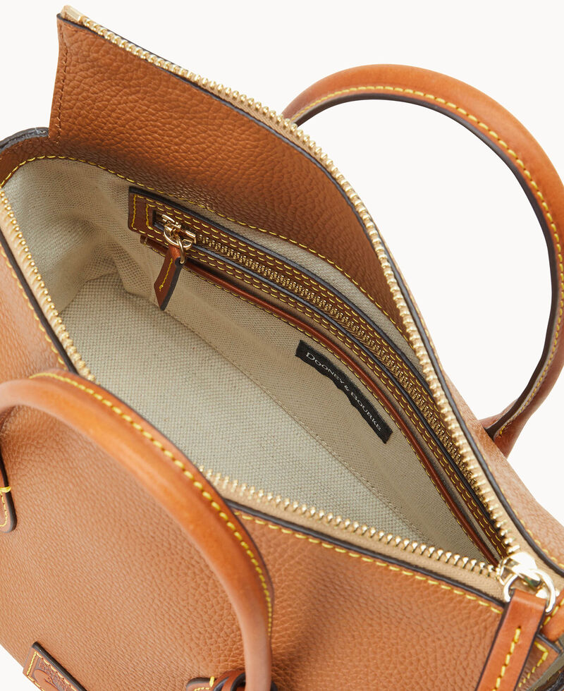 Dooney Pebble Grain Satchel Caramel ID-2aq3Avwf