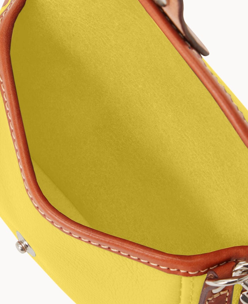 Dooney Oncour Cabriolet Flap Wristlet Yellow ID-3X7wxwac