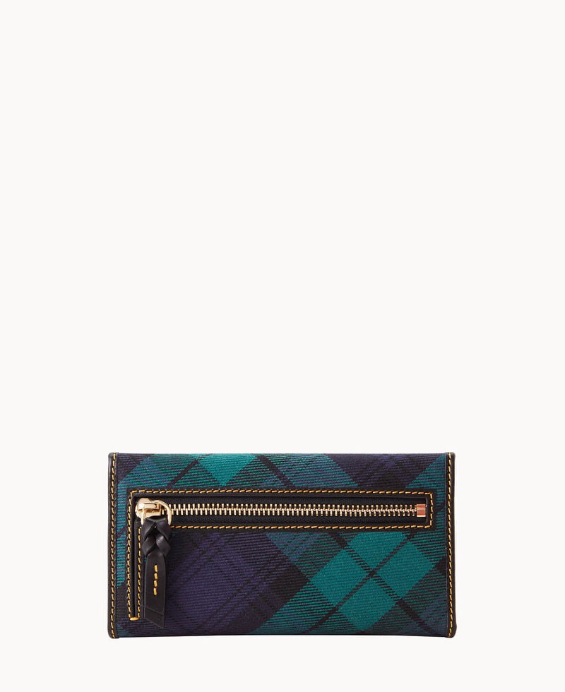 Dooney Tartan Continental Clutch Navy ID-4h9yA2lG