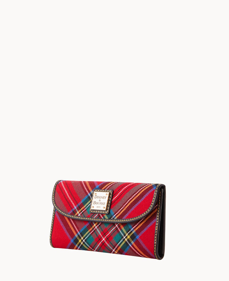 Dooney Tartan Continental Clutch Red ID-55xTaKWf