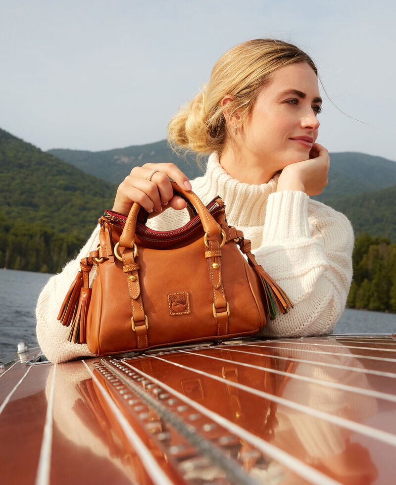 Dooney Florentine Mini Satchel Red ID-5bmg448H