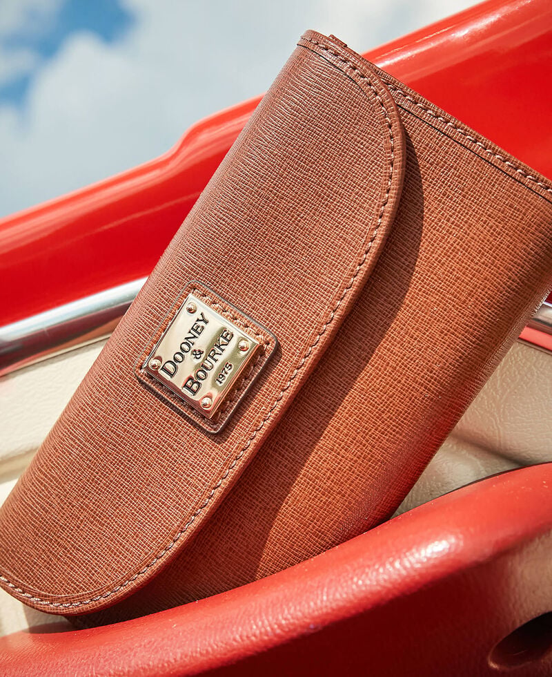 Dooney Saffiano Continental Clutch Blush ID-6614cwlu