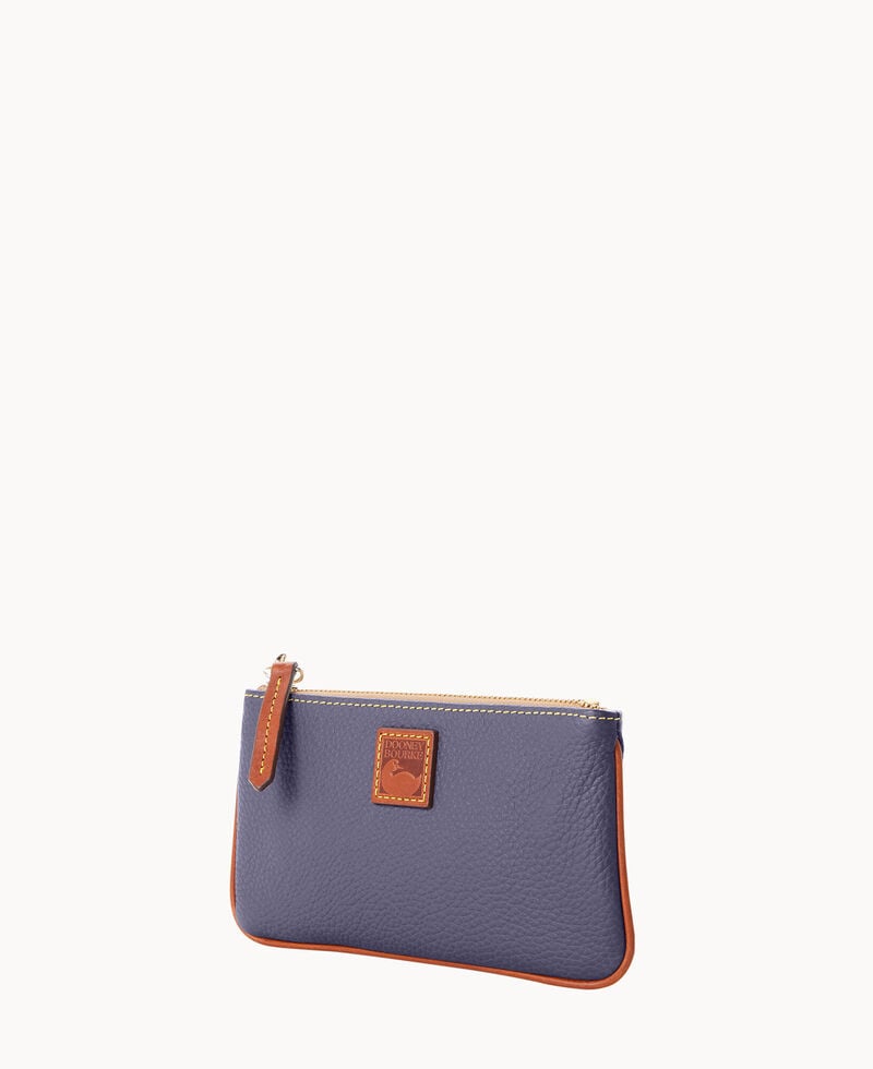 Dooney Pebble Grain Medium Wristlet Midnight Blue ID-6cPTdMl3