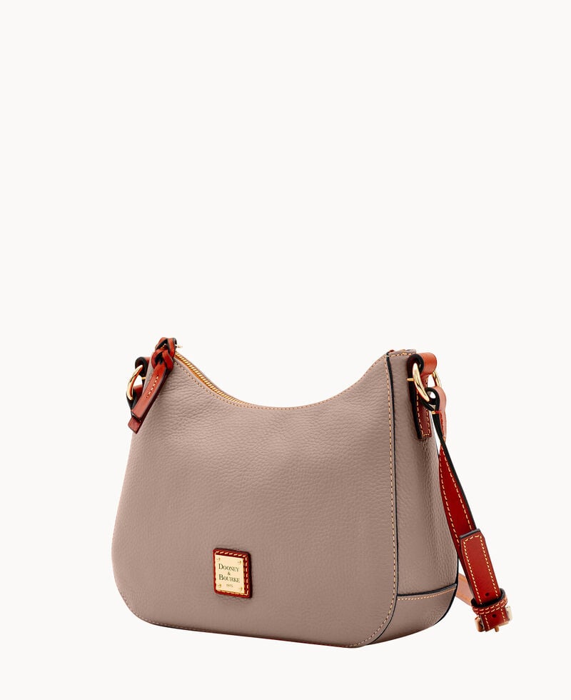 Dooney Pebble Grain Small Kiley Crossbody Taupe ID-7H24YAn7