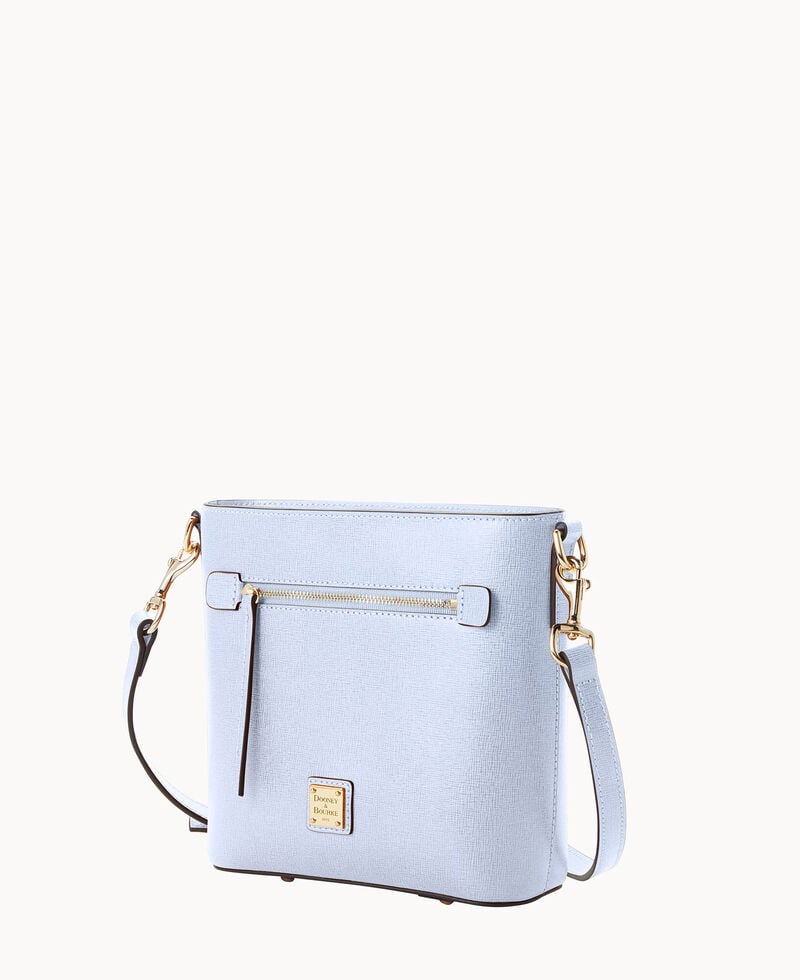 Dooney Saffiano Small Zip Crossbody Glacier Blue ID-7ZJ525Ae
