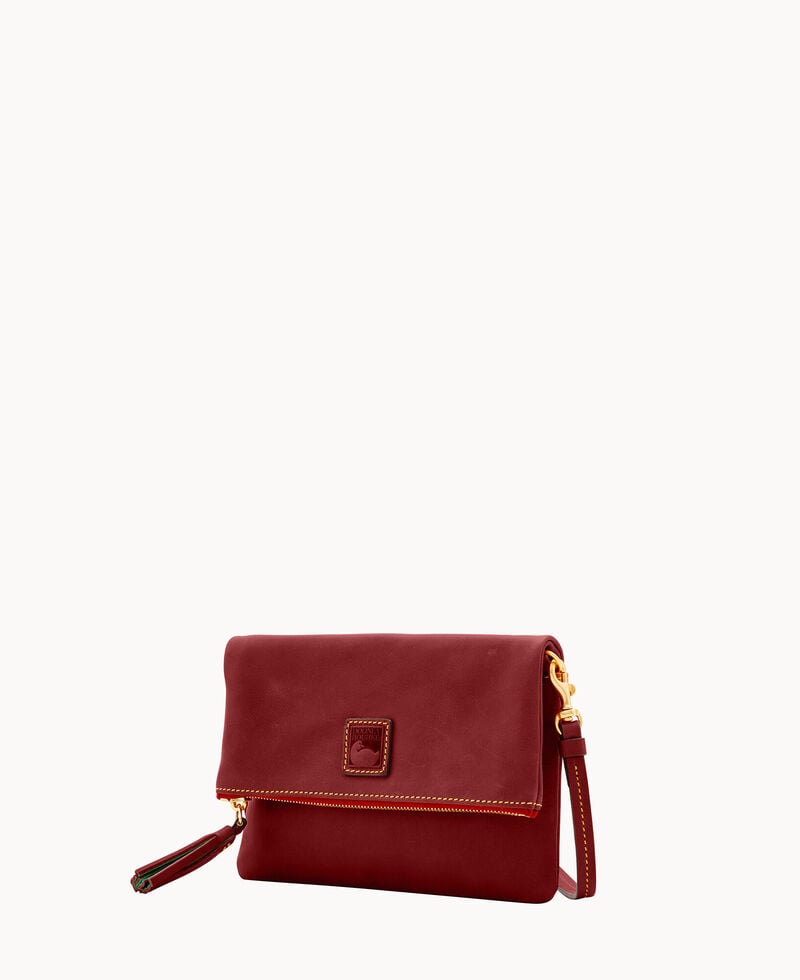 Dooney Florentine Foldover Zip Crossbody Bordeaux ID-7gjTUwI5