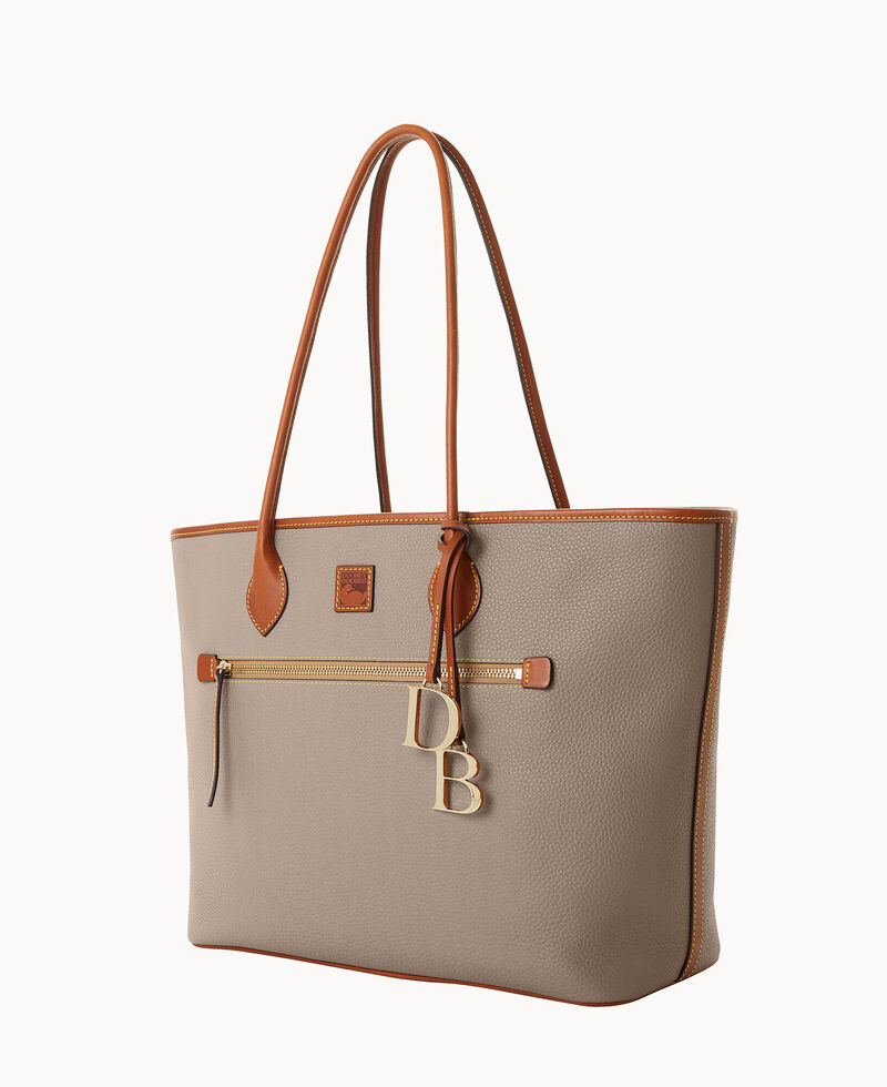 Dooney Pebble Grain Large Tote Taupe ID-AE1ZoZZu