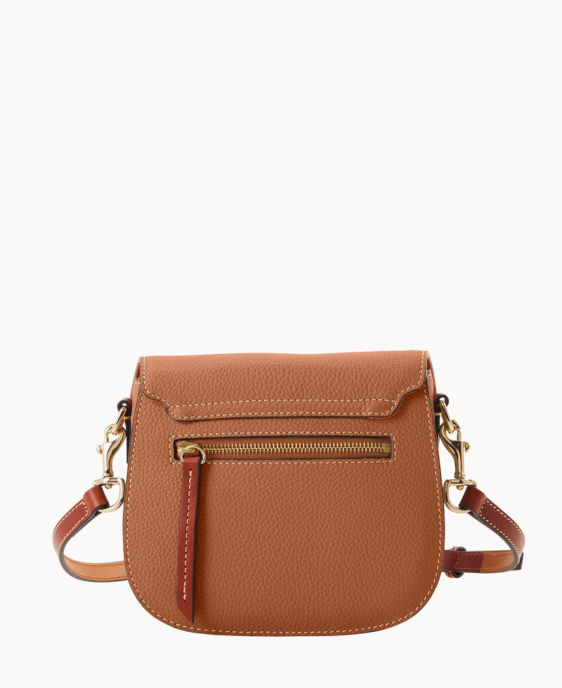 Dooney Pebble Grain Saddle Bag Caramel ID-AU4SGV5L