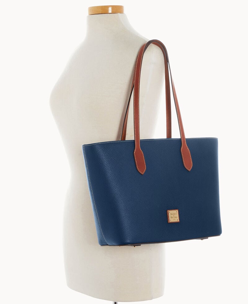 Dooney Pebble Grain Tote With Medium Wristlet Jeans ID-C5gTv194