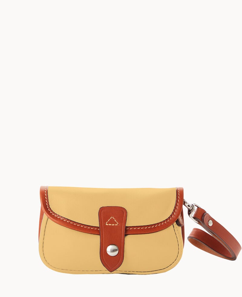 Dooney Oncour Elba Flap Wristlet Wheat ID-Cvd7tN8g