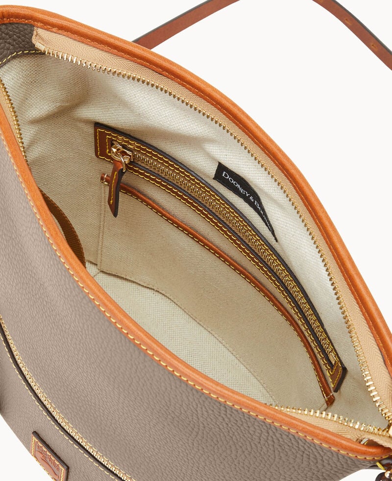 Dooney Pebble Grain Zip Sac Taupe ID-DQFLxemP