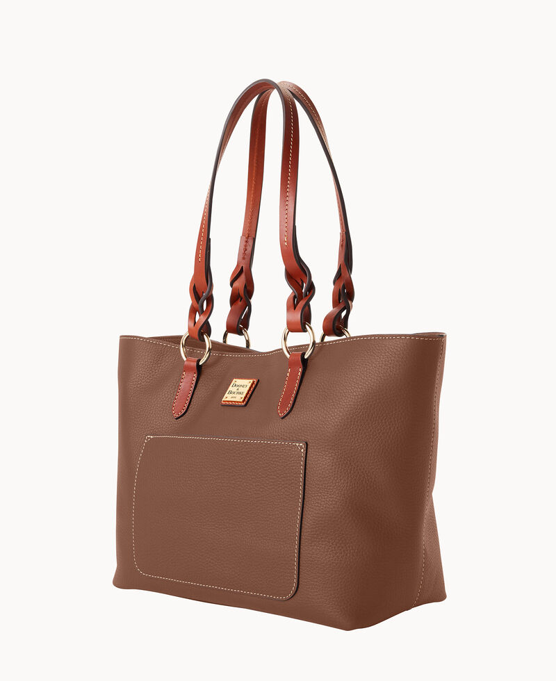 Dooney Pebble Grain Tammy Tote Bark ID-HdHbTbSt