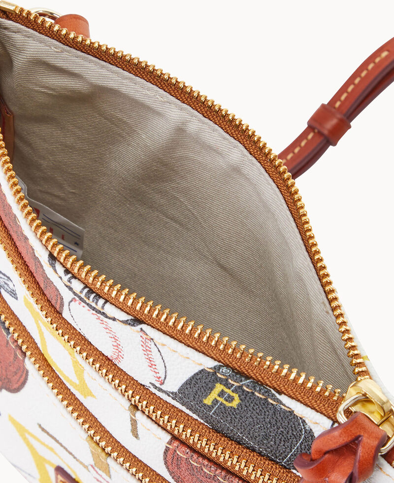 Dooney MLB Pirates N S Triple Zip Crossbody PIRATES ID-IVA3f7kk