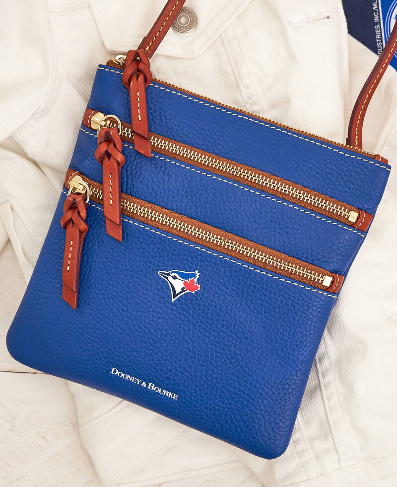 Dooney MLB Blue Jays N S Triple Zip Crossbody BLUE JAYS ID-Kg6wdhsQ