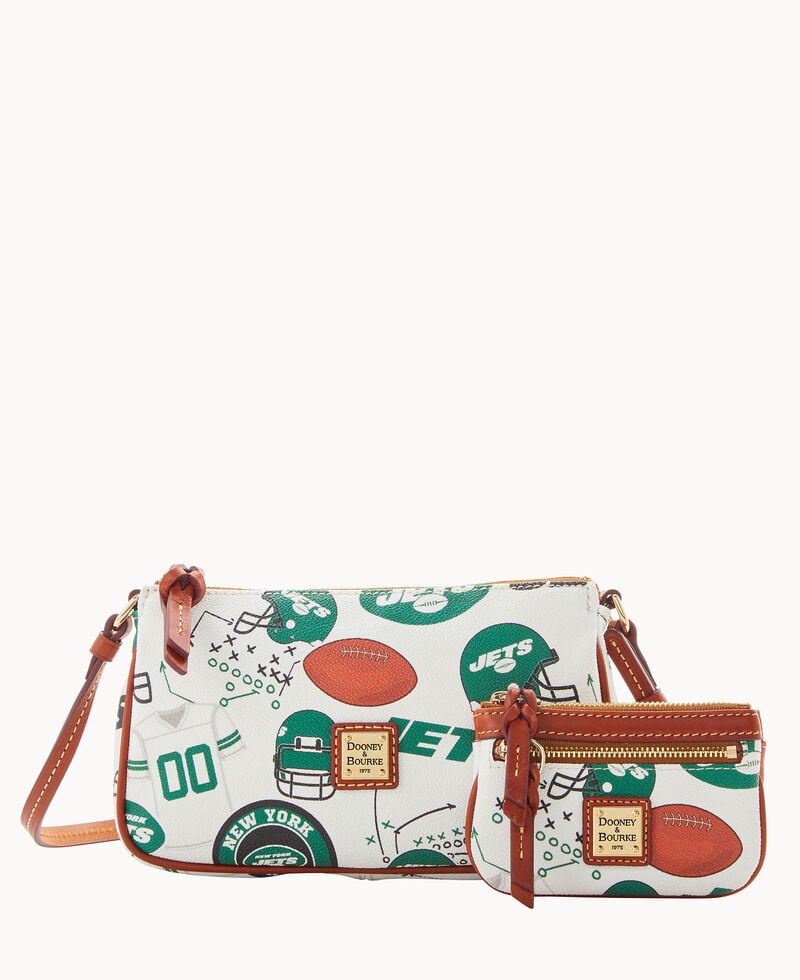 Dooney NFL Jets Lexi Crossbody Sm Coin Case JETS ID-L5EUA90t Dooney NFL Jets Lexi Crossbody Sm Coin Case JETS ID-L5EUA90t